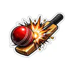 Cricket Stickers Bat iOS Icon