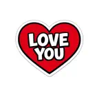 Cute Heart Stickers iOS Icon