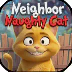 Naughty Cat vs Neighbors iOS Icon