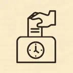 Flat Rate Kiosk Time Clock iOS Icon