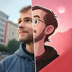 Caricature Maker: AI Cartoon iOS Icon