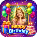 AI Birthday Photo & Cake Maker iOS Icon