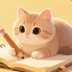 AI Writing Cat iOS Icon