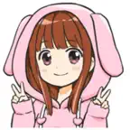 Girl in Spring Stickers iOS Icon