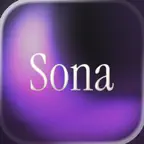Sona · AI Journal & Companion Icon