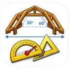 Gambrel Roof Framing Geometry iOS Icon