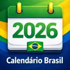 Calendário Brasil 2026 iOS Icon