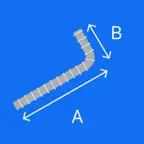 鉄筋形状計算 - 加工長さと切断寸法の算出ツール iOS Icon