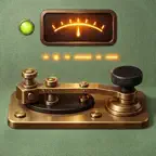 DS1UOV's AI CW Radio: HAM QSO iOS Icon