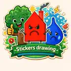 Stickers Drawing iOS Icon