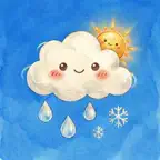 Kawaii Weather: Rain Forecasts iOS Icon