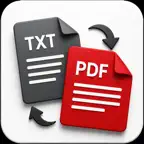TXT File to PDF Converter iOS Icon