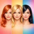 Hairstyle Changer Hair Try On iOS Icon