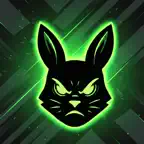 Dark Aura Panel - Green Rabbit iOS Icon