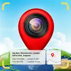 Geo Photos: GPS Timestamp iOS Icon