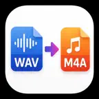 WAV to M4A converter iOS Icon