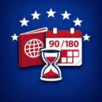 Border Days: Schengen 90/180 iOS Icon