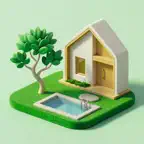 AI Garden Design: FlorAI iOS Icon