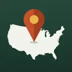 States Visited USA - USA Pins Icon