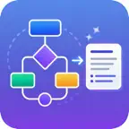 Diagram Explainer: AI Helper iOS Icon