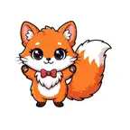 Cute Fox Funny Stickers iOS Icon