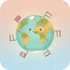 100 Countries: Flags & Hello Icon