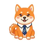Shiba Inu With Tie Stickers iOS Icon