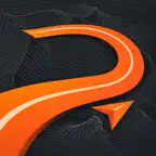 Curvy Roads: Moto Route GPS iOS Icon