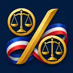 JusticeCalc: Droit & Finance iOS Icon
