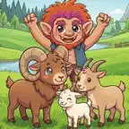 Three Billy Goats Gruff iOS Icon