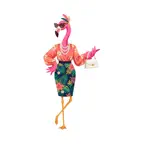 Fashion Flamingo Stickers iOS Icon