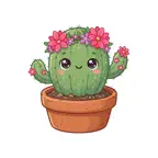 Potted Cactus Stickers iOS Icon