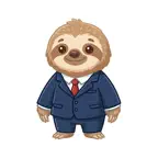 Sloth In Business Suit Sticker iOS Icon