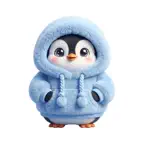 Penguin Wear Hoodie Stickers iOS Icon
