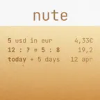 Nute Pad: Notepad Calculator Icon