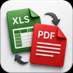 Excel to PDF Converter | XLSX iOS Icon