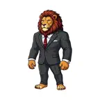Regal Lion Boss Suit Stickers iOS Icon