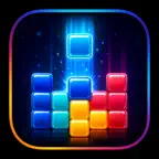BlockDrop Neon Puzzle iOS Icon