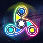 Glow Spinner: Finger Neon Draw iOS Icon