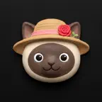 Vintage Cats Gardening iOS Icon