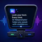 Prompty: AI Video Teleprompter iOS Icon