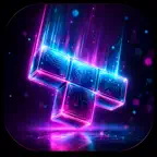Neon Block Rush iOS Icon
