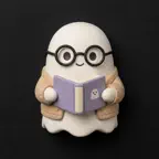 Cute Librarian Ghosts iOS Icon
