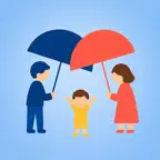 お迎えどっち？ - 共働き夫婦のお迎え当番シェア iOS Icon