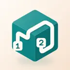 Cube Zip: 3D Logic Puzzle iOS Icon