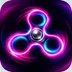 Neon Fidget Art - Glow Spinner iOS Icon