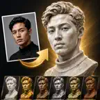 Photo Statue Maker iOS Icon