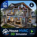 House HVAC System 3D Simulator icon