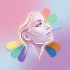 Color Analysis: Glow Up AI iOS Icon