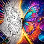 Coloring Pages: From Photos iOS Icon
